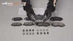 8Pcs Ceramic Brake Pads Kit for Jeep Liberty Wrangler (2007–2017)