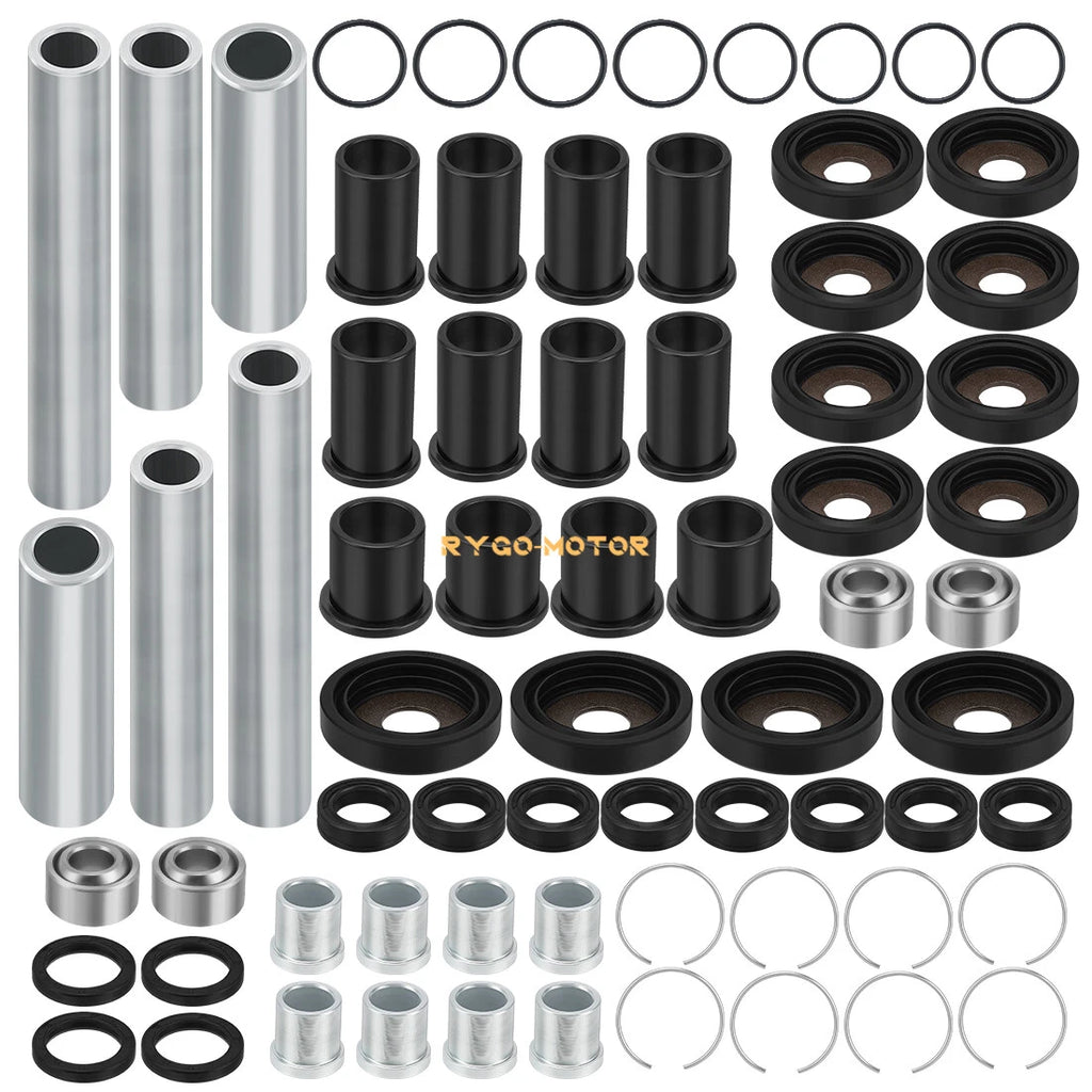 Set of 2 Rear Upper & Lower A-Arm Bushing Shaft Kit for Honda Rincon TRX650 TRX680 (2006–2014)