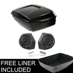 Trunk Speakers for Harley Electra Glide Road King (2014–Present) Black
