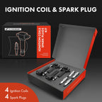 Set of 4 Ignition Coils & 4 Iridium Spark Plugs for Subaru Impreza (2002–2007)