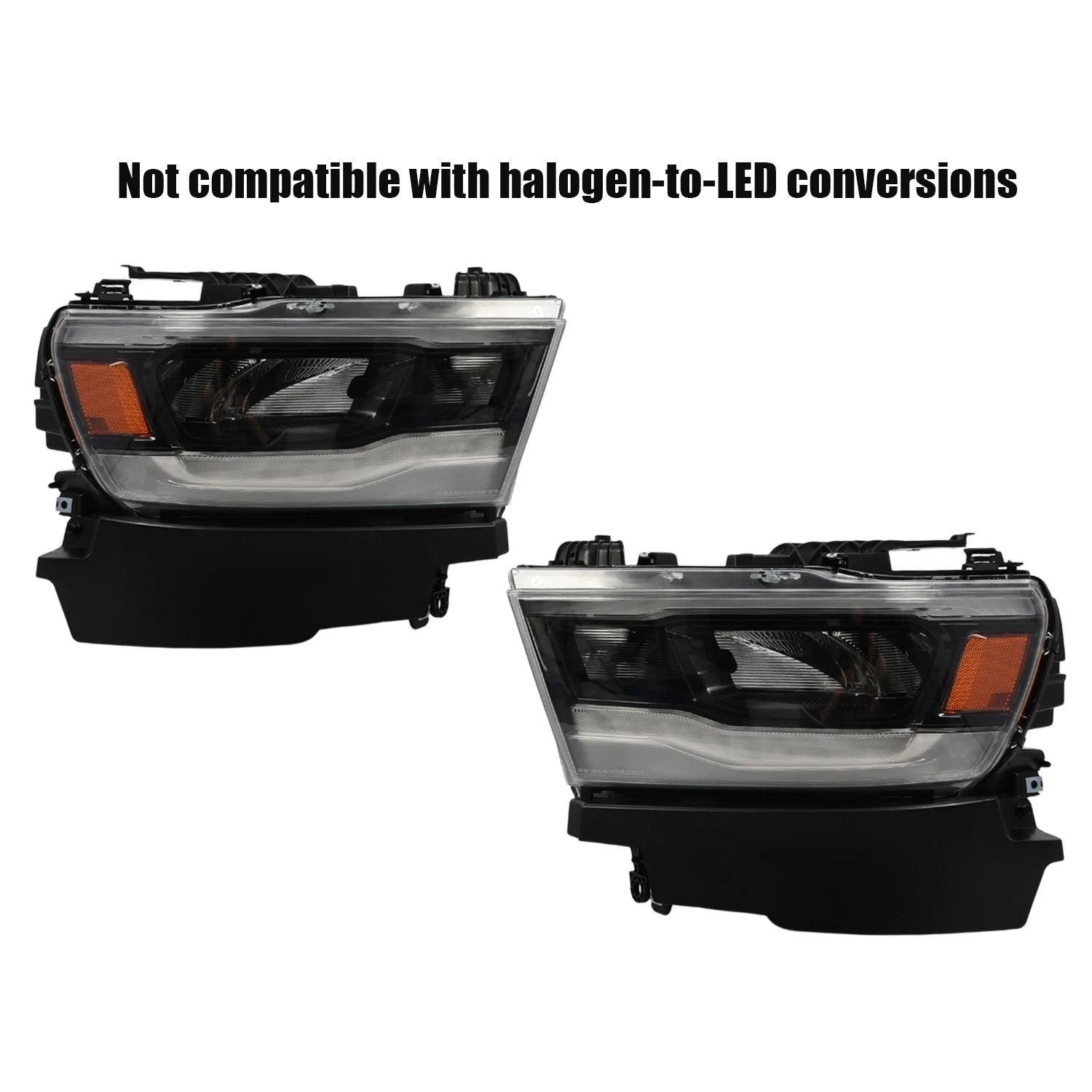 LED Headlights Pair for Dodge RAM 1500 (2019–2023)