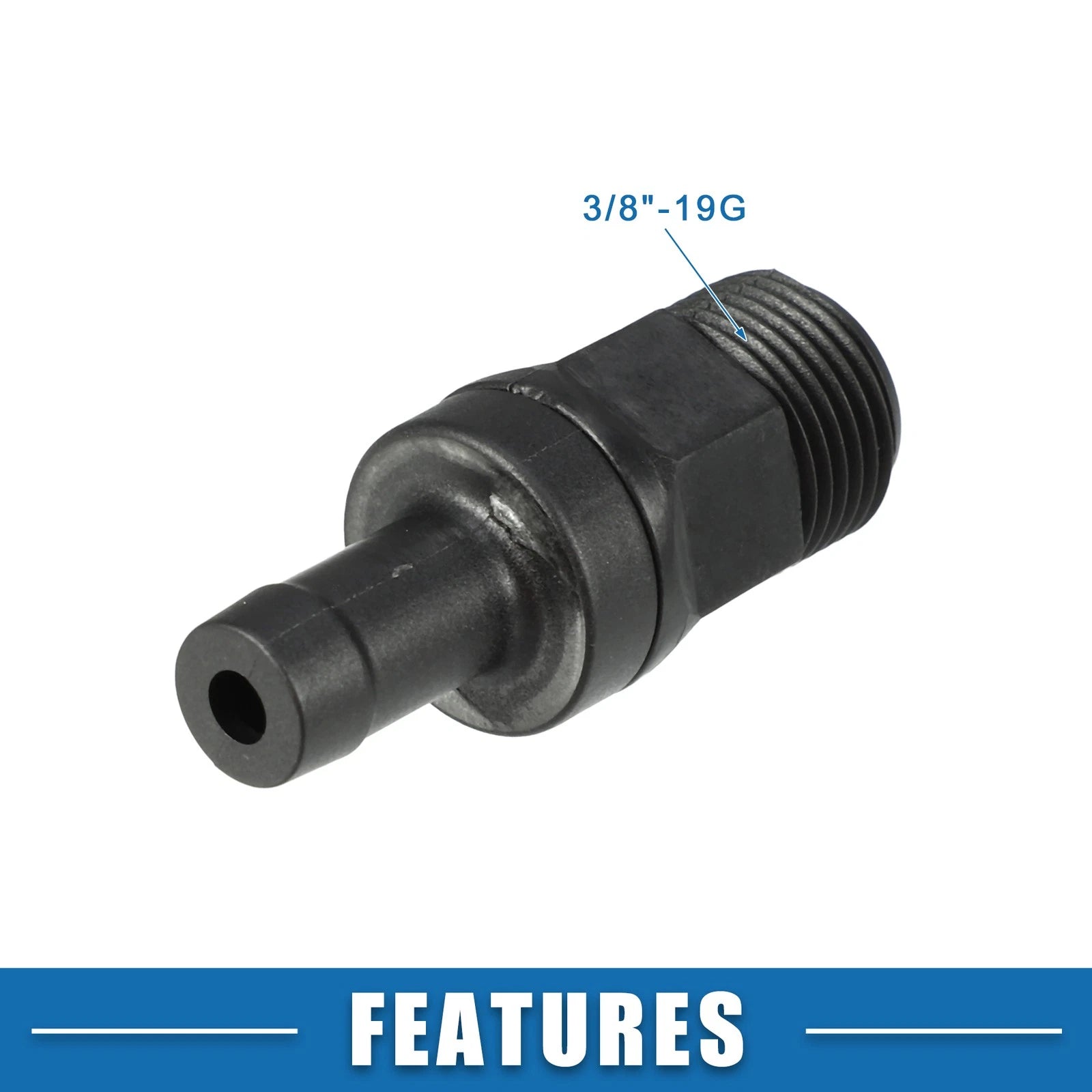 PCV Valve Fittings No. 0K30E13890 for Kia Rio (2001–2005) Black