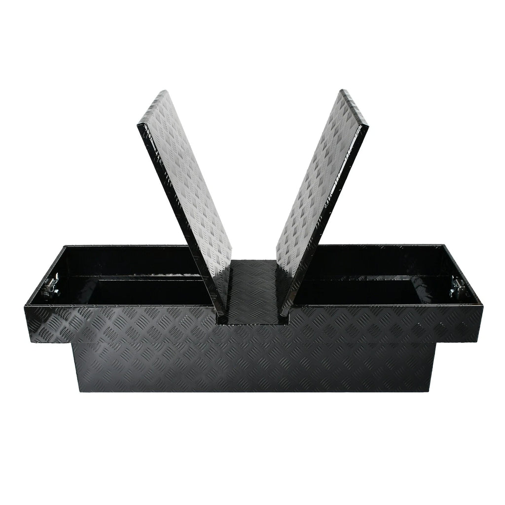 60" Aluminum Double Lid Gull Wing Tool Box for Pickup Trucks
