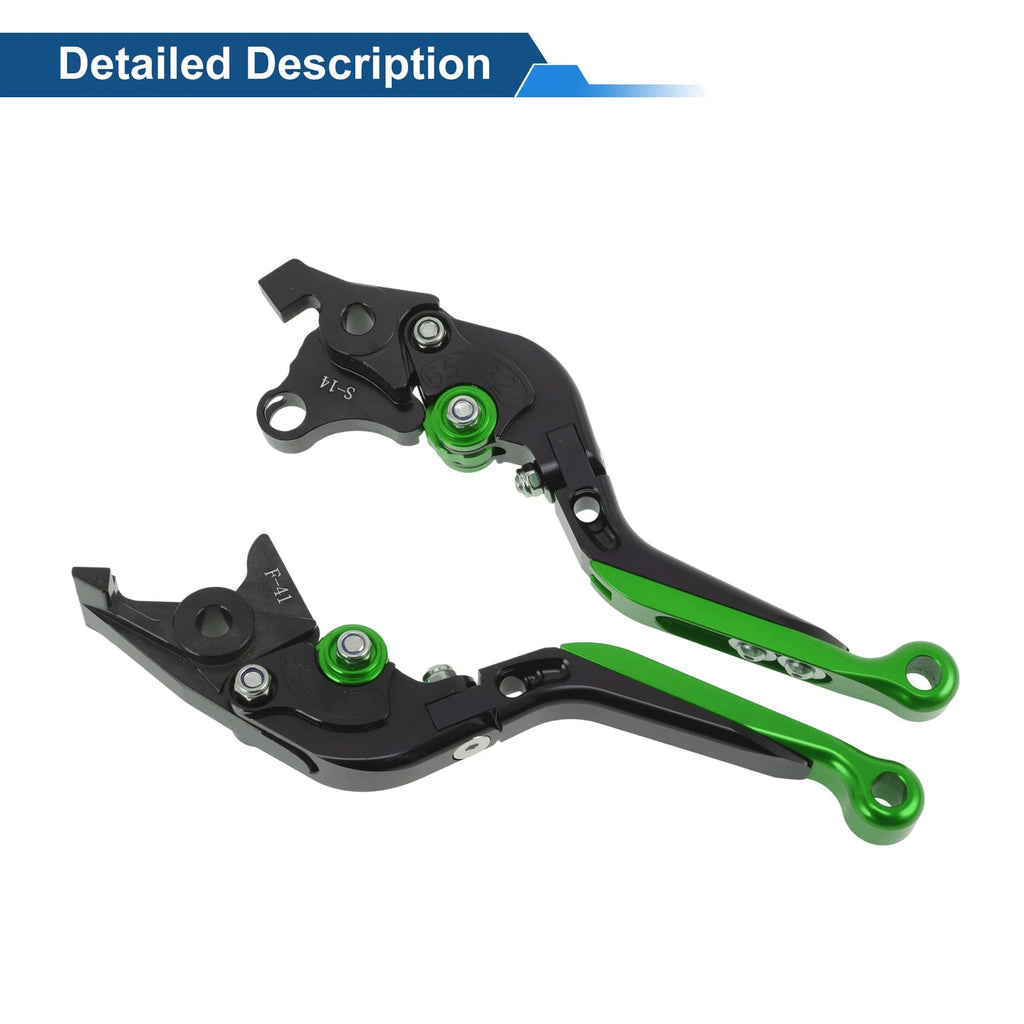 Short Long Brake Clutch Levers for Suzuki Hayabusa GSXR1300 (2008–2020) Black Green