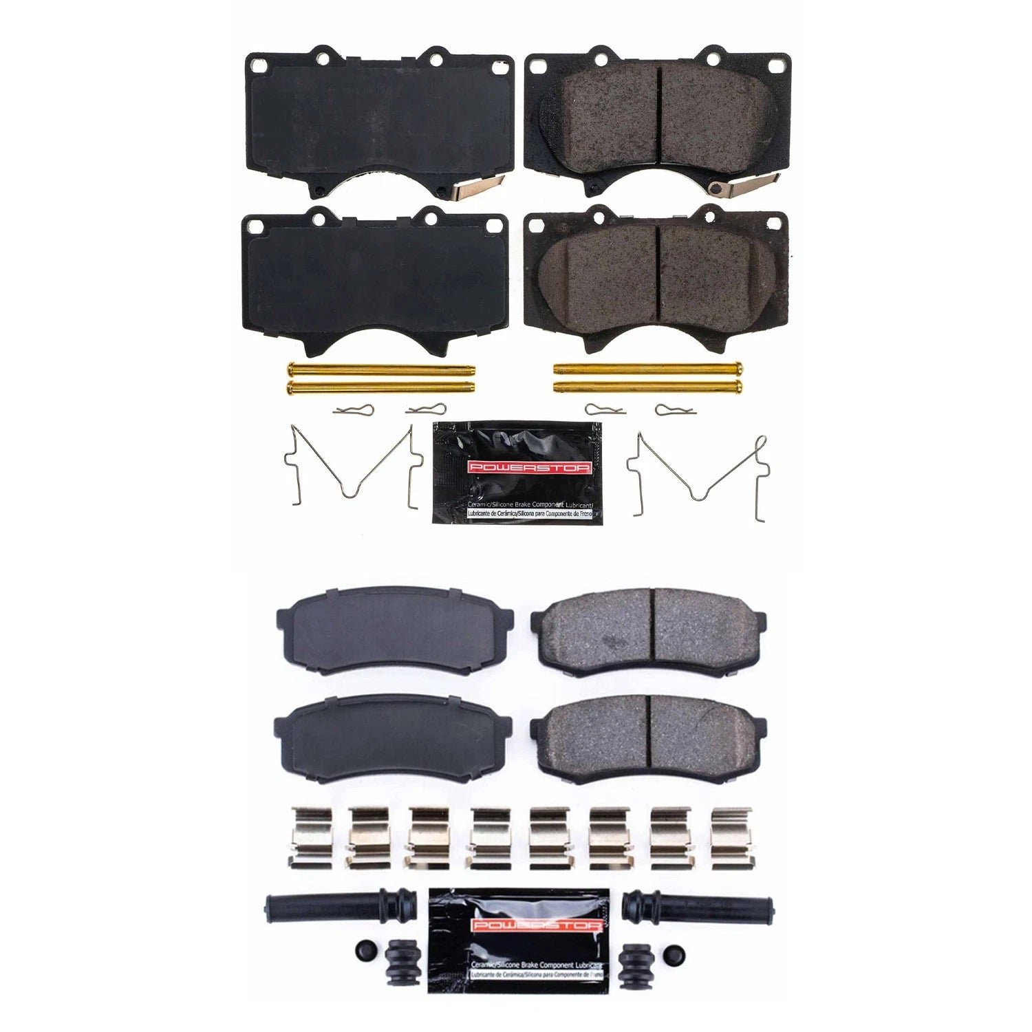 PowerStop Z23 Carbon Fiber Ceramic Brake Pad Kit for GX470 Sequoia (2003–2009)