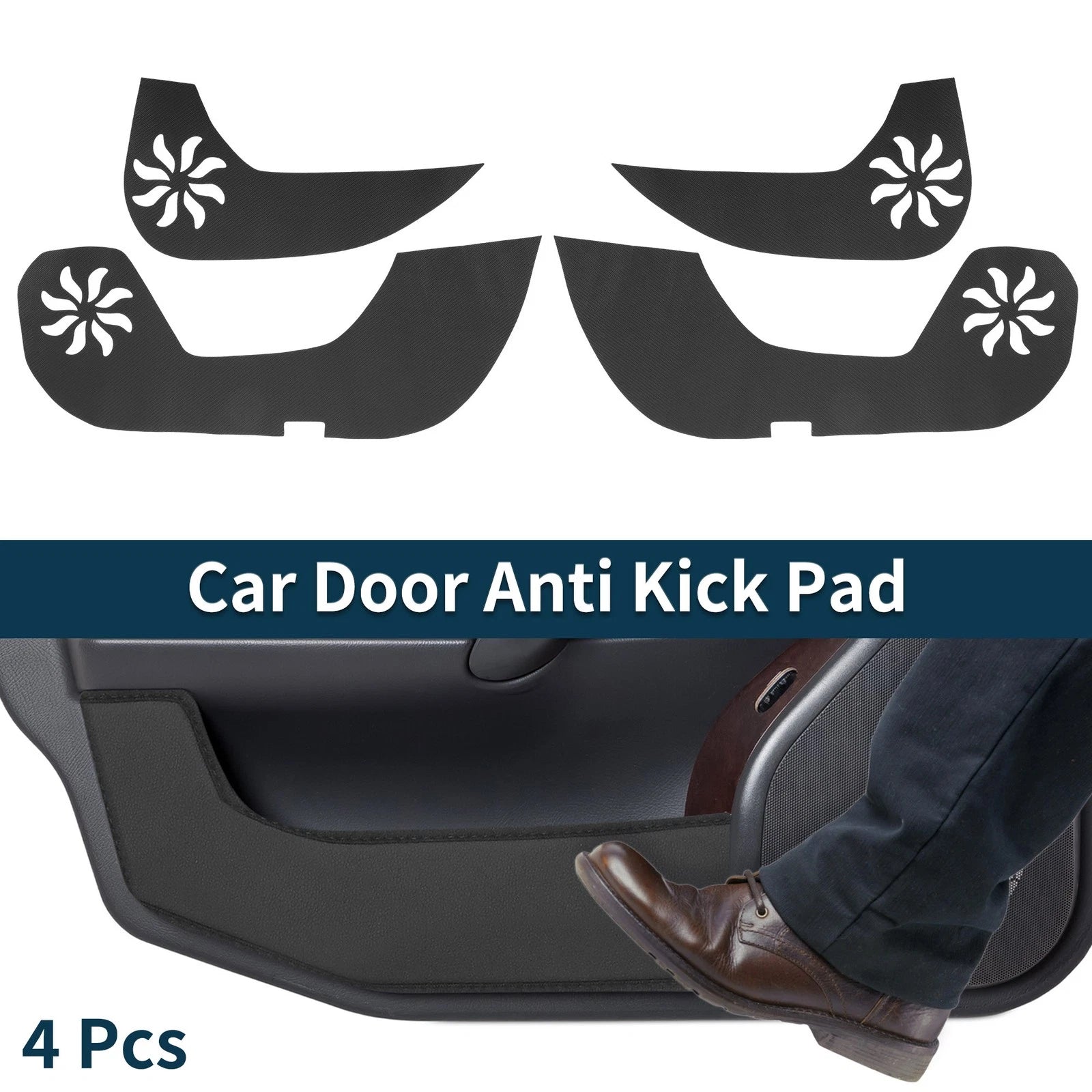 Leather Car Door Anti Kick Pad Sticker for Lexus NX (2020–2023)