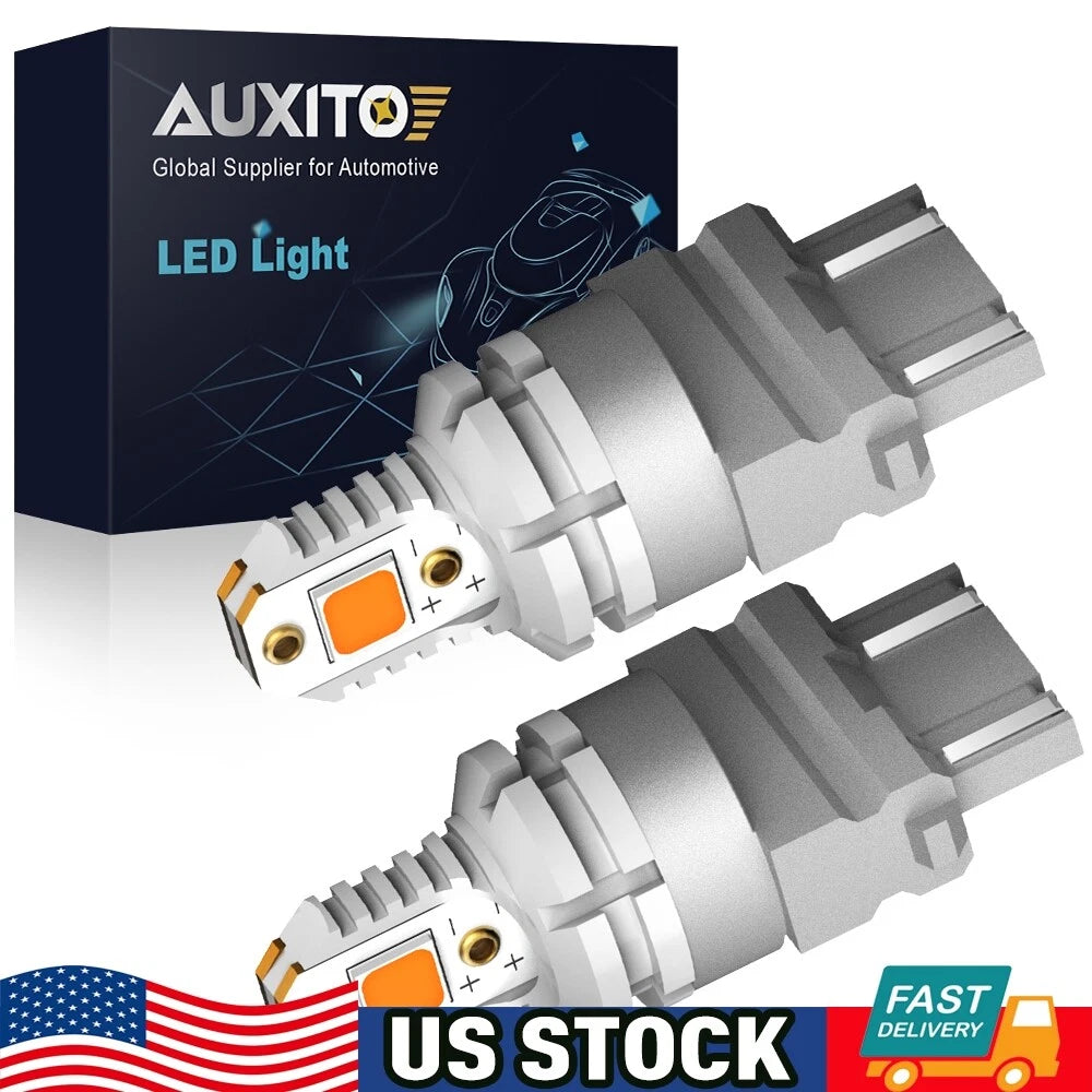 2X 3157 LED Bulb Amber Turn Signal Light for Impala (2000–2013)