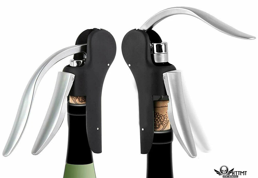 Corkscrew Wine Bottle Opener with Foil Cutter - Portable Corkscrews