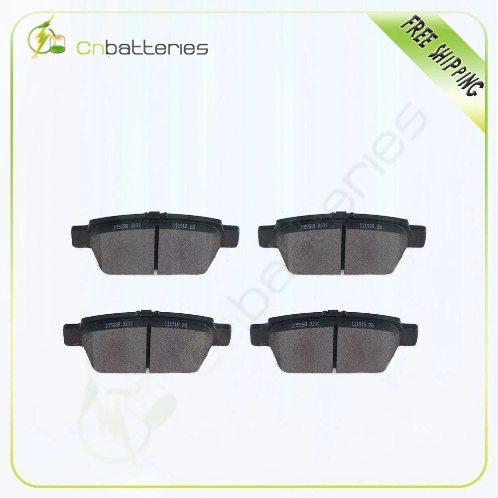 Set of 4 Metallic Brake Pads for Acura TL (2009–2014) & Honda Ridgeline (2006–2014)