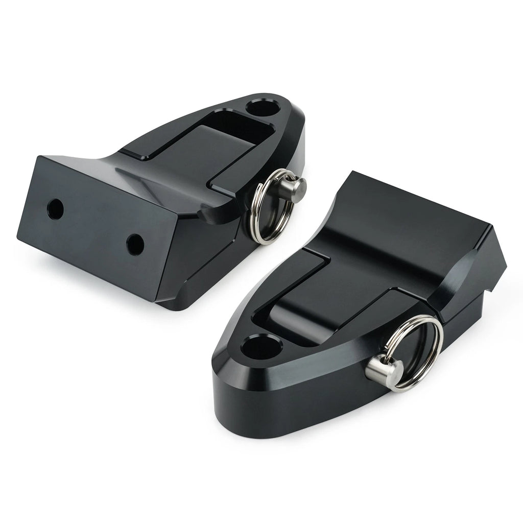 Pair Seat Hinge for Kawasaki SC Super Chicken (11047-3733-8C) Black