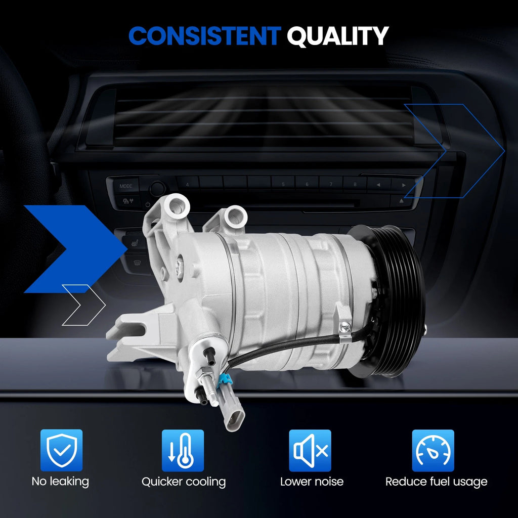 AC Compressor & Clutch for Chevrolet Equinox GMC Terrain (2010–2011) 20879987
