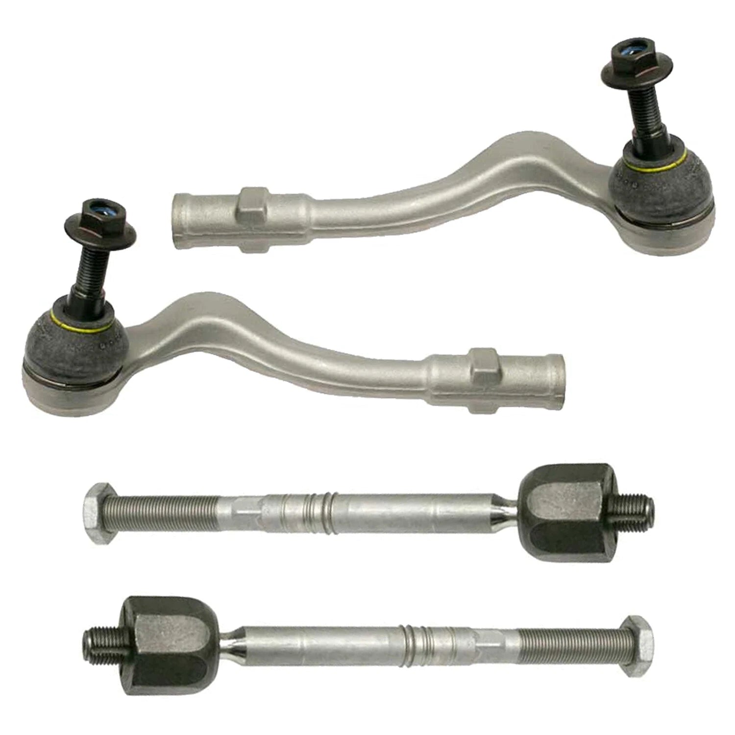 Set of 4 Inner & Outer Steering Tie Rod Ends for Audi A4 A5 Q5 S4 S5 (2008–2020)