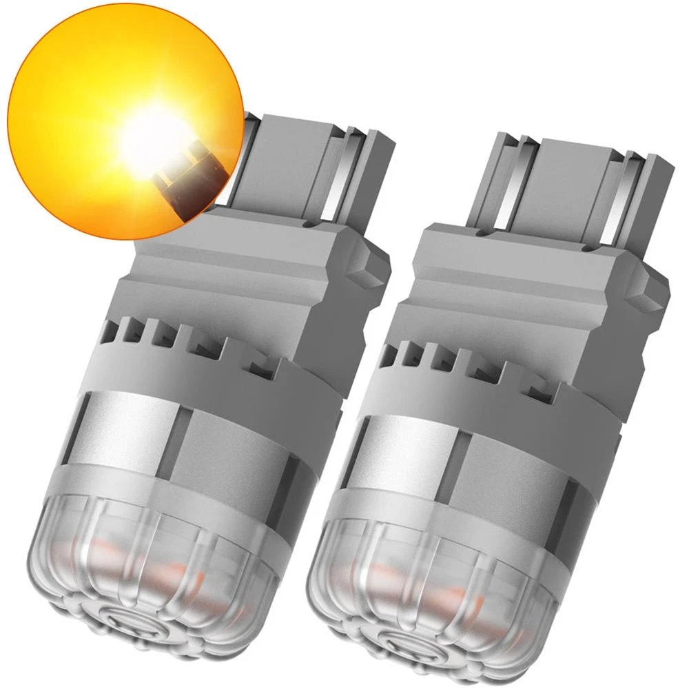 LED Amber Yellow Turn Signal Light Bulbs 3157 4057 4157 for