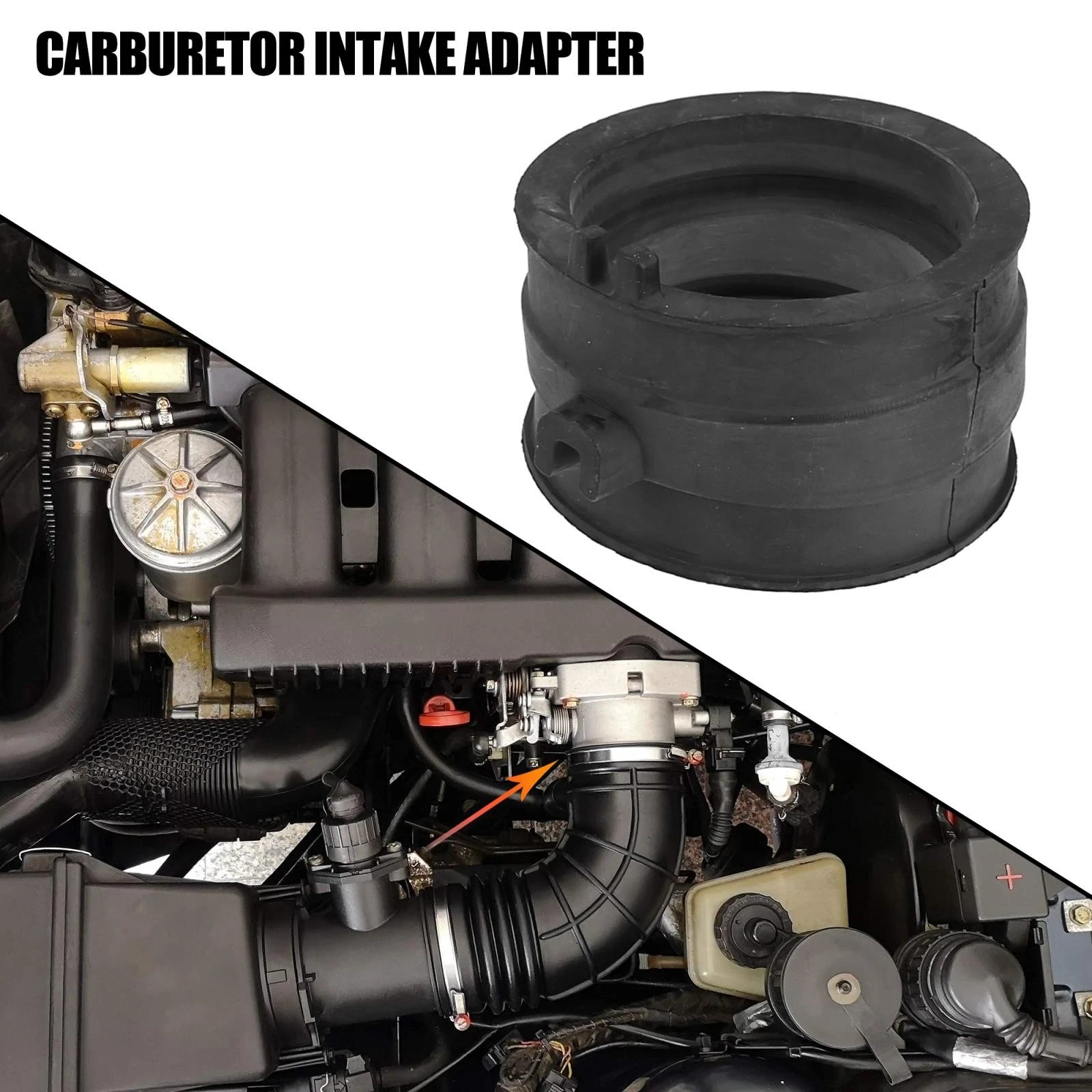 2X Carburetor Manifold Boots Adapter 16211-MN8-750 for Honda VT600 750 (1988–1990)
