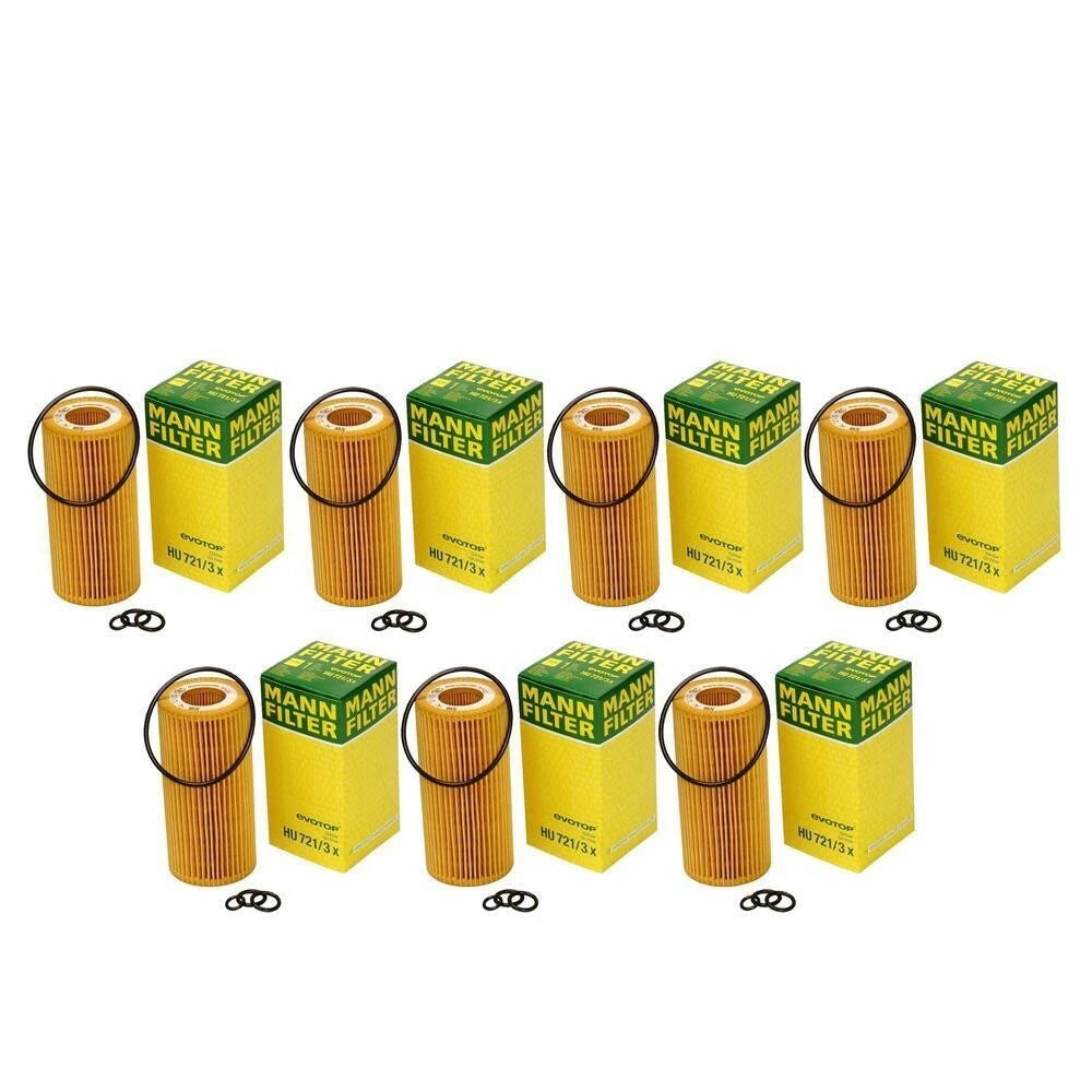Set of 7 Cartridge Engine Oil Filters for Maybach Mercedes W216 W222