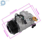 A/C Compressor with Clutch for Ford Explorer Flex Lincoln MKT MKS MKZ (2009-2020)