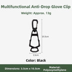 Multipurpose Secure Plastic Clamp Hook for Lightweight Outdoor Gloves
