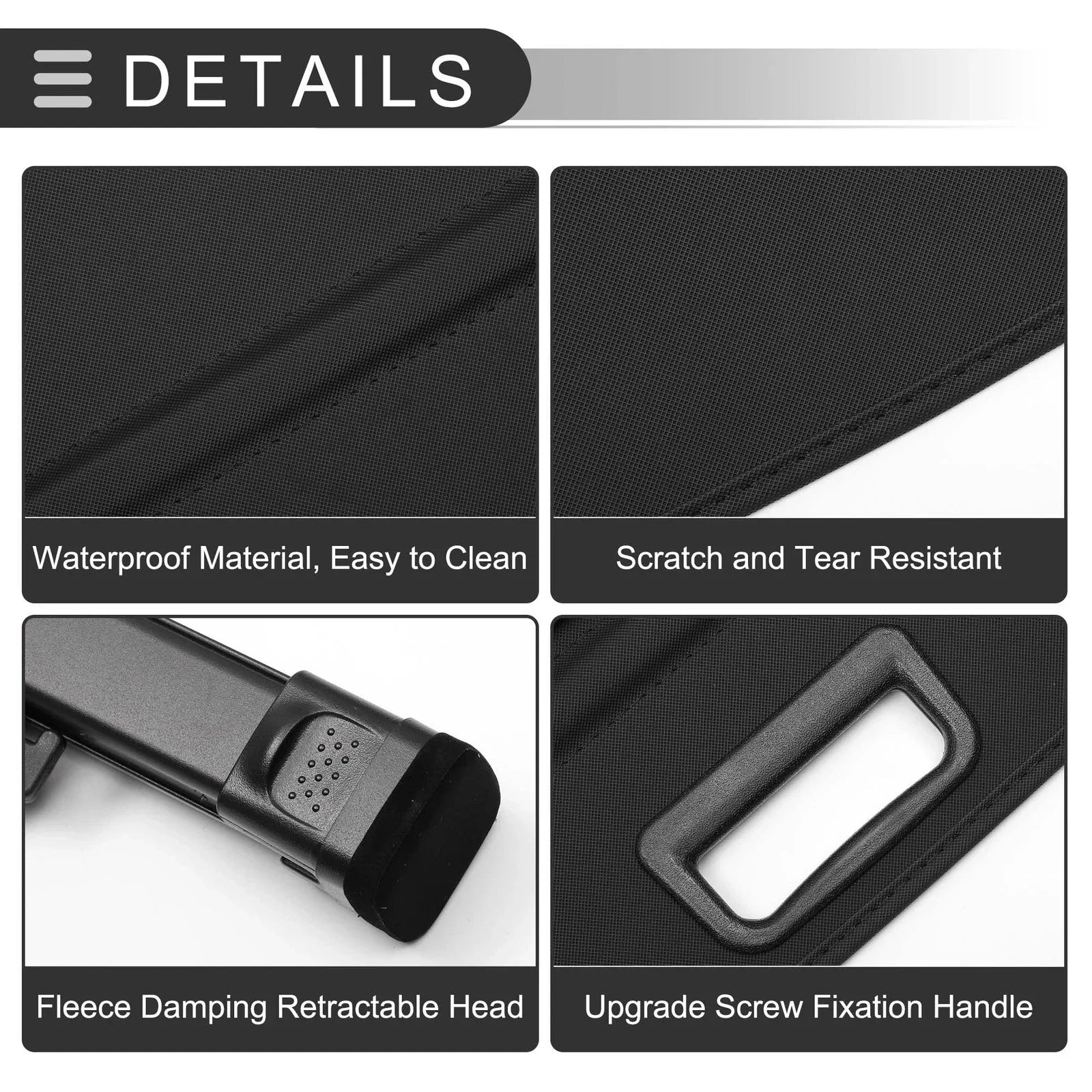 Retractable Cargo Cover for Hyundai Santa Fe (2024-2025) Gloss Black
