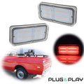 2X Clear LED Rear Side Marker Lights for Chevy GMC C/K Trucks Suburban