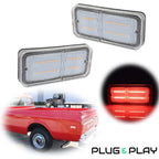 2X Clear LED Rear Side Marker Lights for Chevy GMC C/K Trucks Suburban