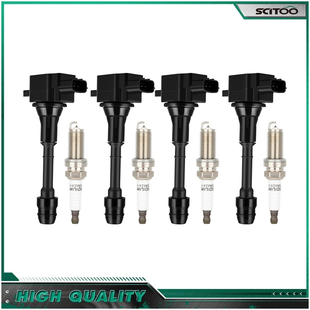 Ignition Coils & Spark Plugs for Nissan Altima Sentra X-Trail L4 2.5L (2002–2006)