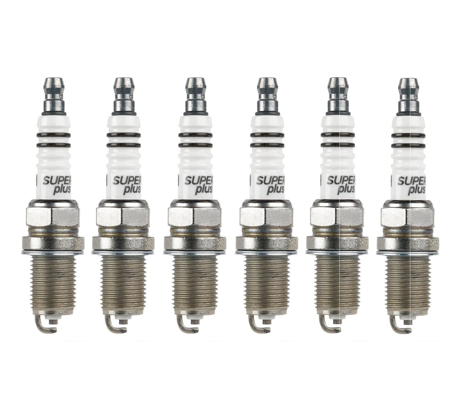 Set of 6 Bosch Super Plus Nickel Spark Plugs for Acura Honda Infiniti Suzuki V6