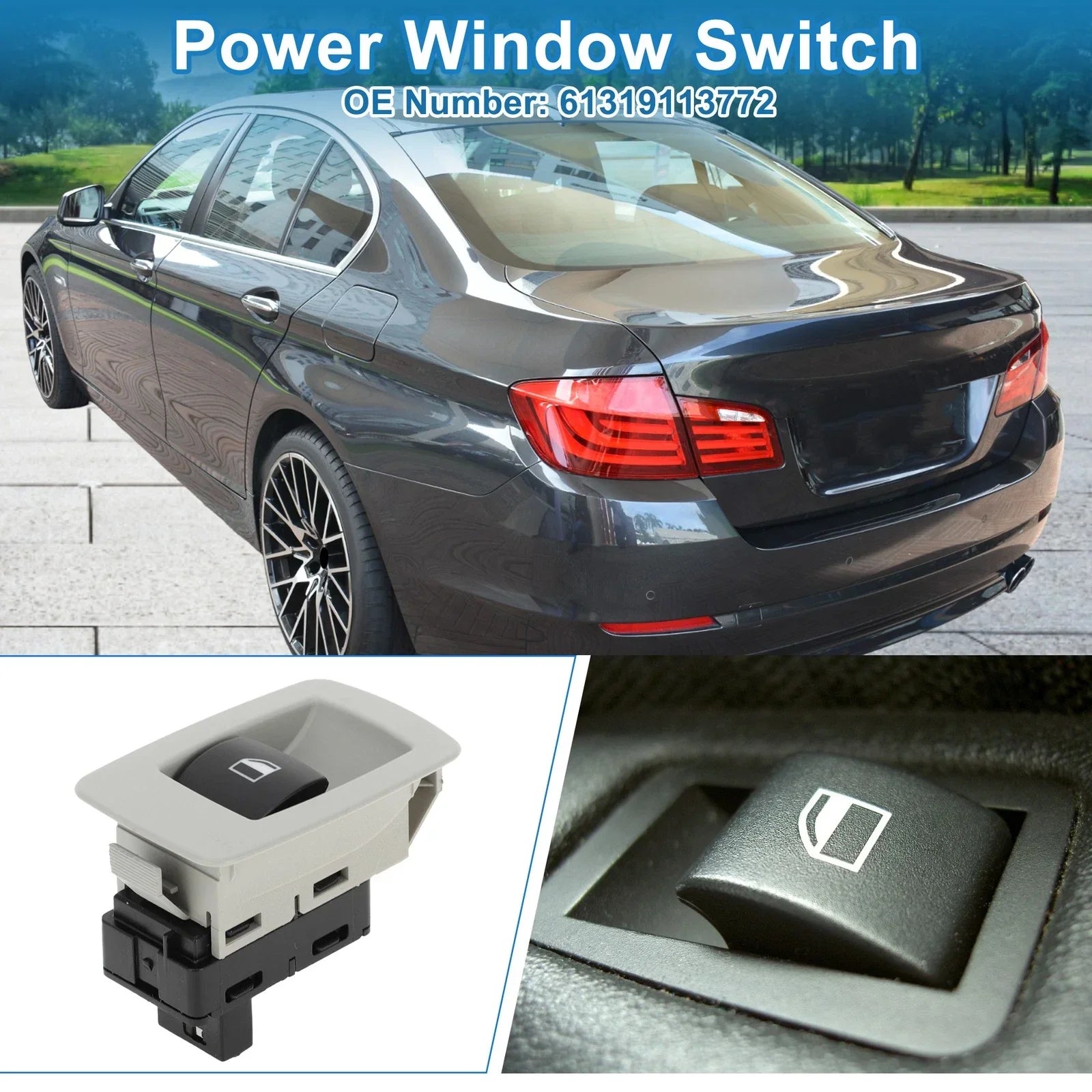 Power Window Switch OEM 3.0L L6 for BMW 528i (2008-2010)