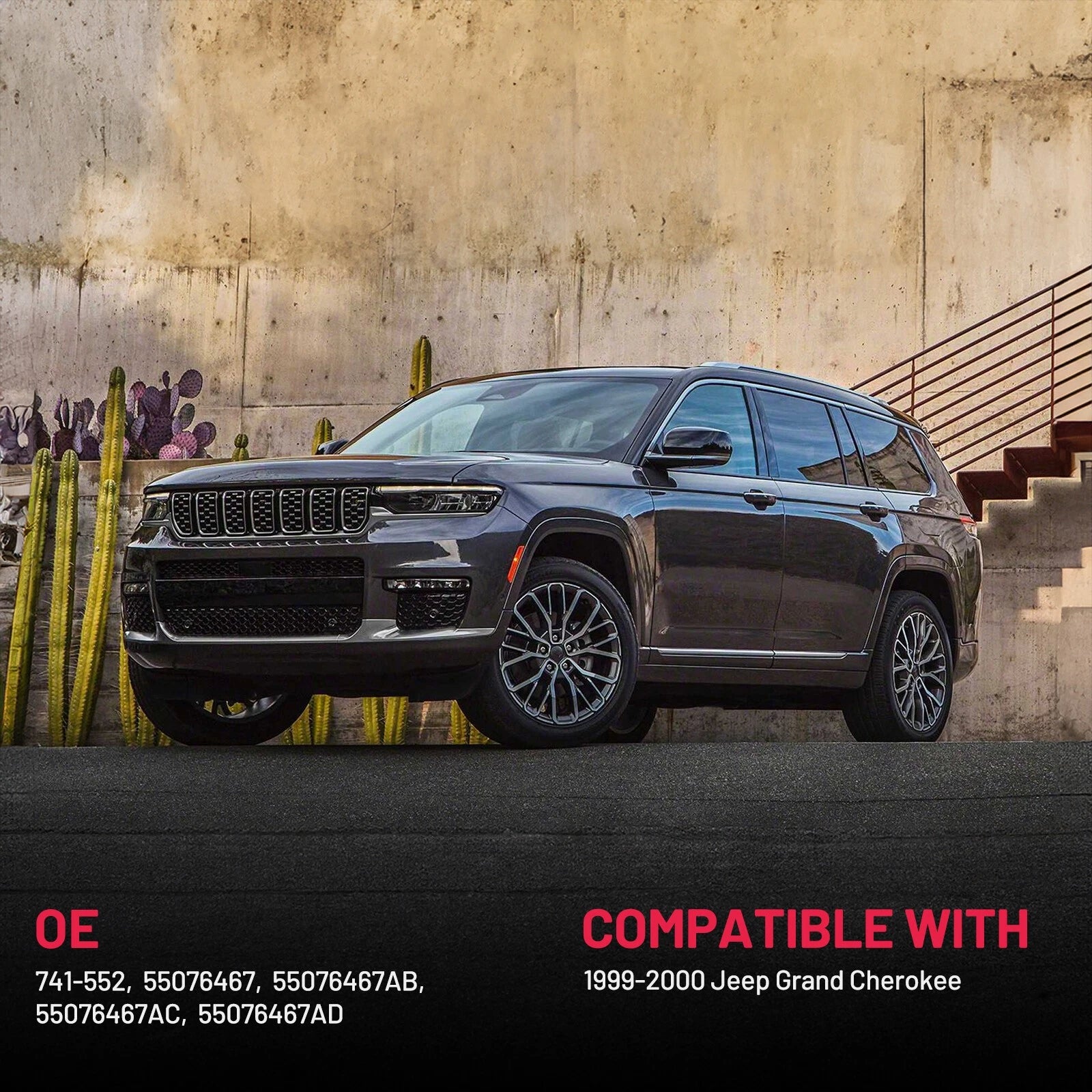 Power Window Regulator with Motor for Jeep Grand Cherokee 4.0L 4.7L (1999–2000)