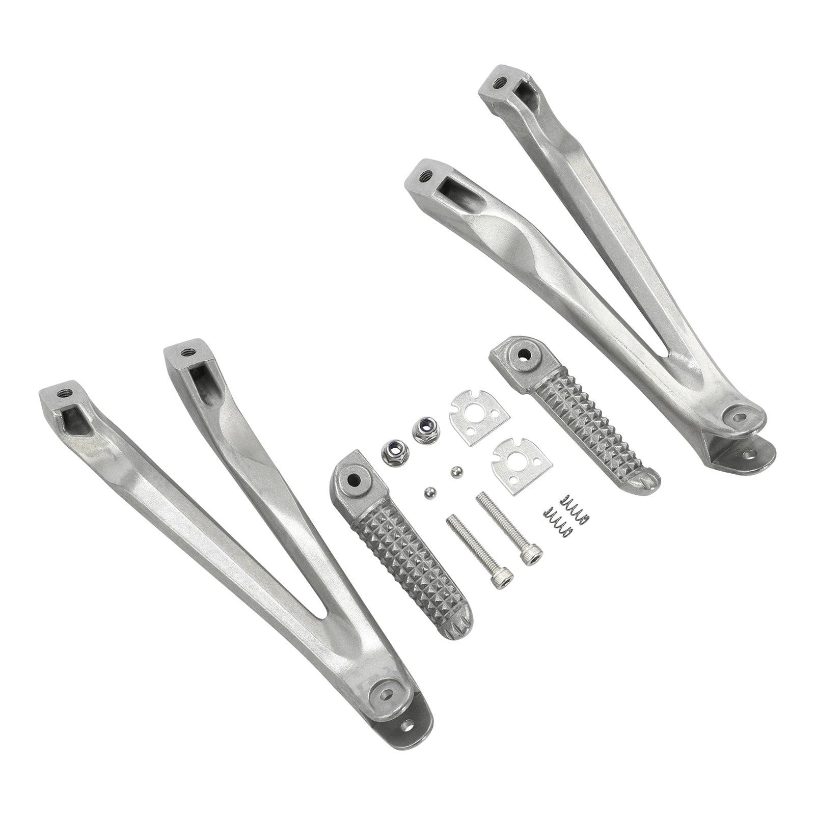 Rear Passenger Footpegs Bracket for Yamaha YZF R1 (2004–2008) Silver
