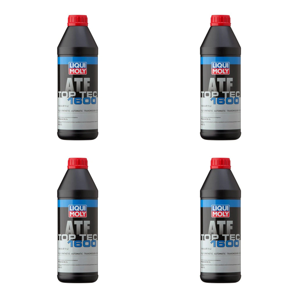 Set of 4 Liqui Moly Top Tec ATF 1600 Automatic Transmission Fluid (4L)