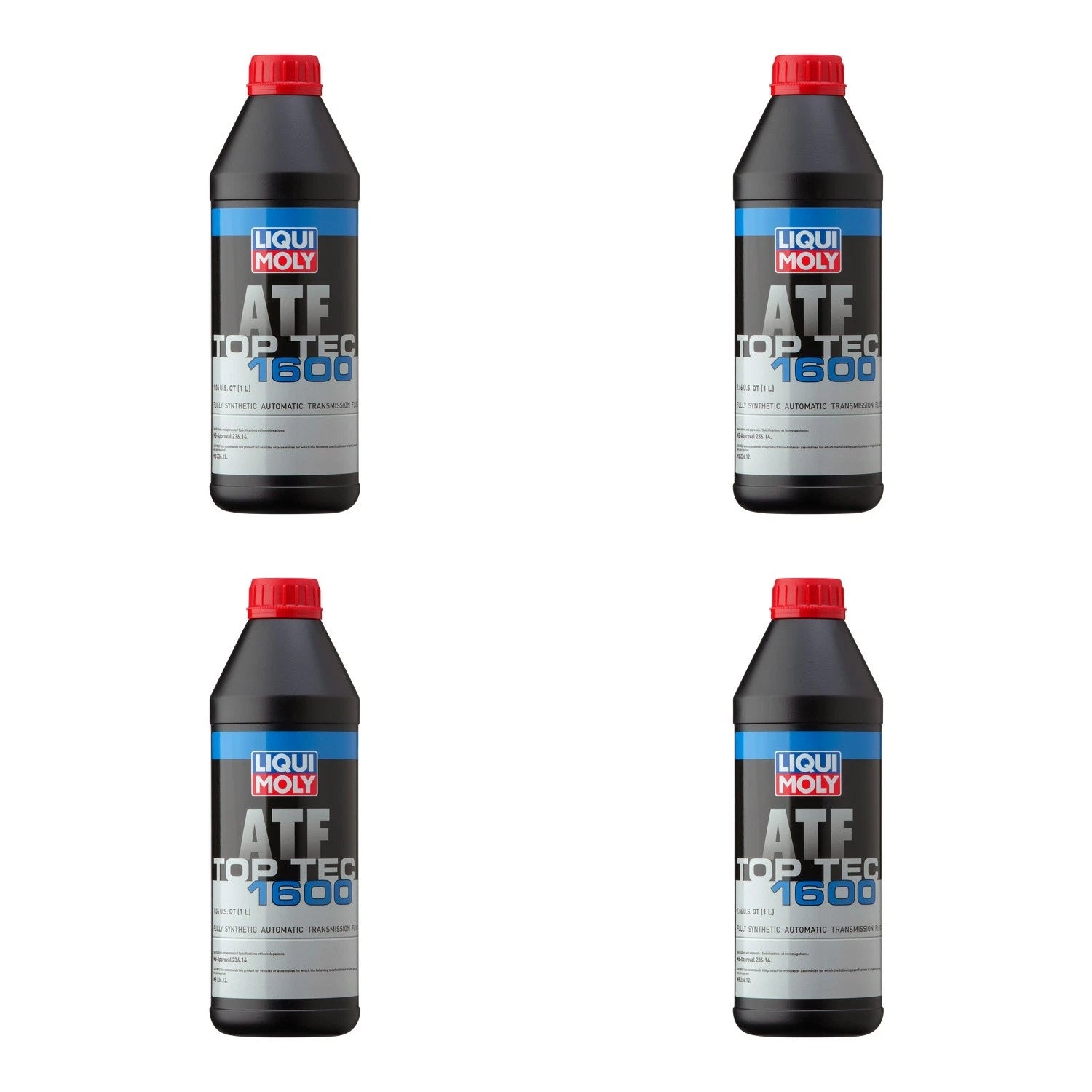 Set of 4 Liqui Moly Top Tec ATF 1600 Automatic Transmission Fluid (4L)