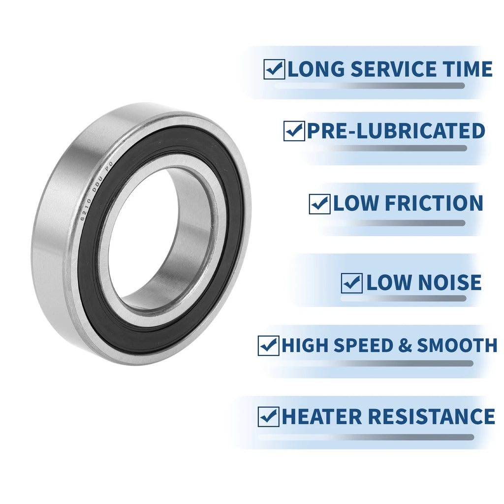 1 Pc 6210DDU Deep Groove Ball Bearing for Scooter Skateboard Wheel (50x90x20mm)