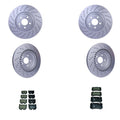 Hella Front Rear Rotors Low-Met Disc Brake Pad Kit for Mercedes CLS55 AMG, E55 AMG (2006–2011)