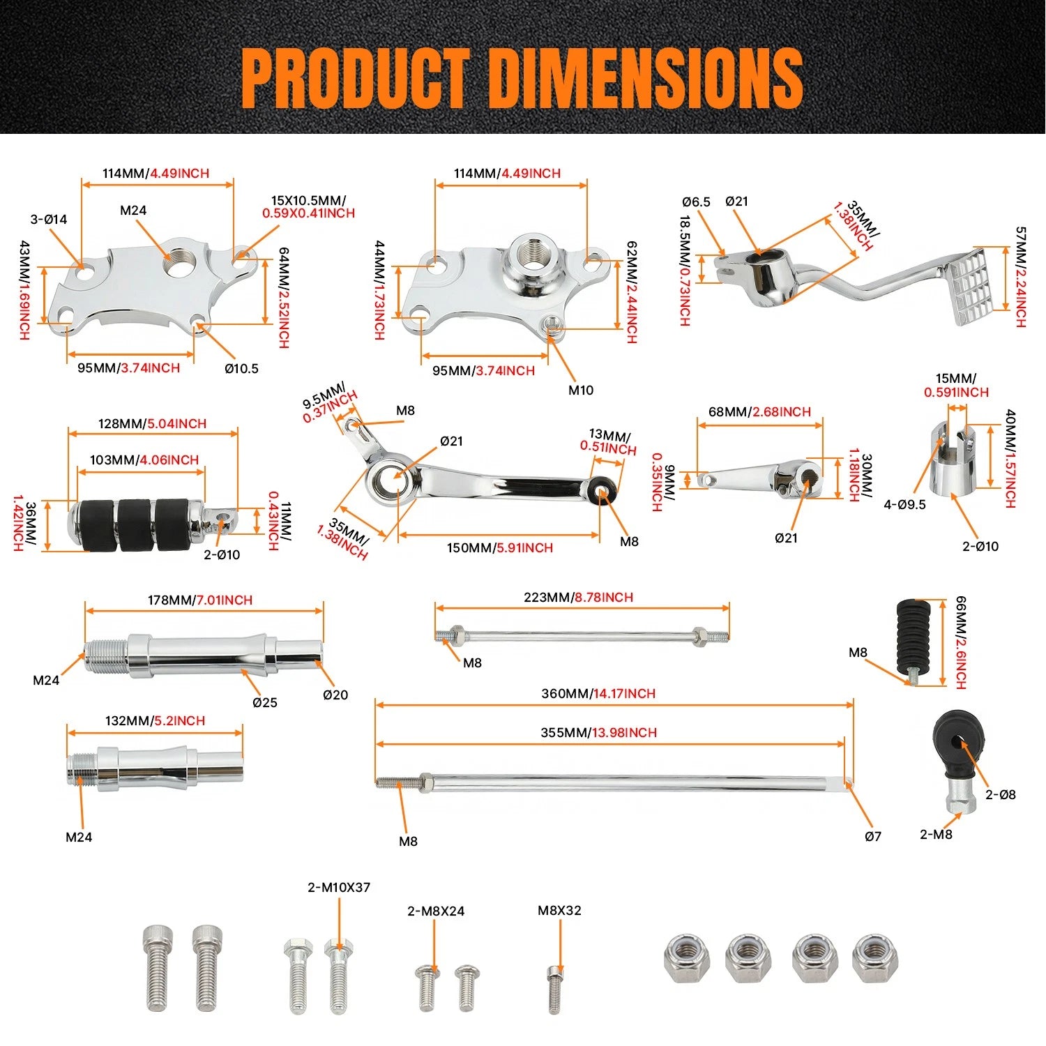 Forward Controls Complete Kit for Harley Sportster (1991–2003)