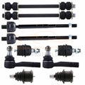 Set of 10 Front Ball Joints Tie Rods Sway Bars for Ford Ranger (RWD & 4WD)
