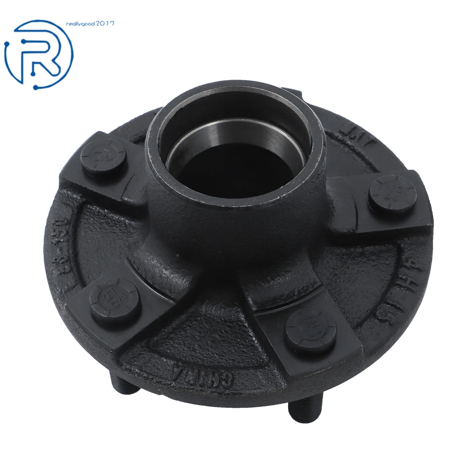 Set of 2 Trailer Hub Kit 5 on 4.5" for 2000 lbs Axle W/Bearing Kit (2000–YYYY)