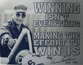 Tin Metal Sign for Vince Lombardi NFL Poster (1961)