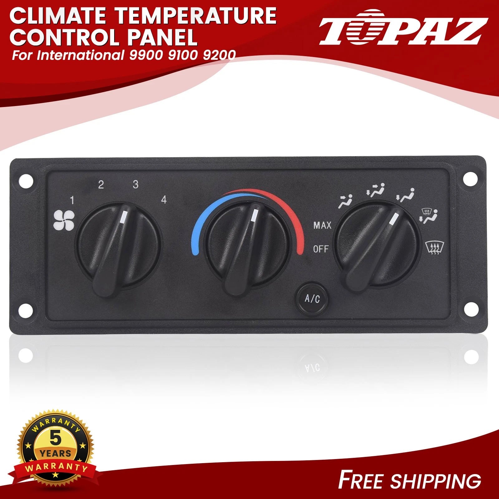 Climate Temperature Control Panel for International 9900 (2000–2023)