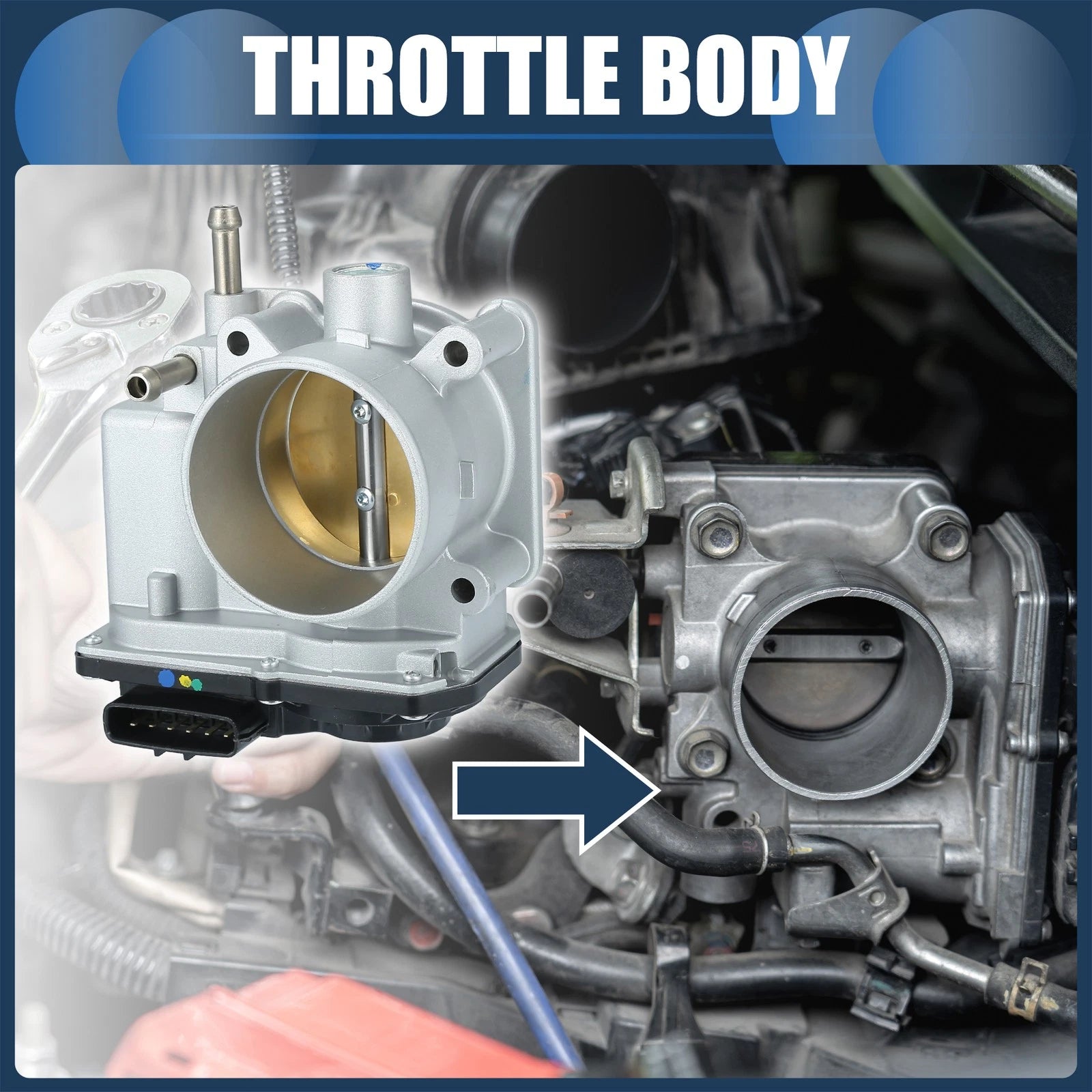 Throttle Body for Toyota Tacoma 2.7L L4 (2016–2022) 2203075040/220300C030