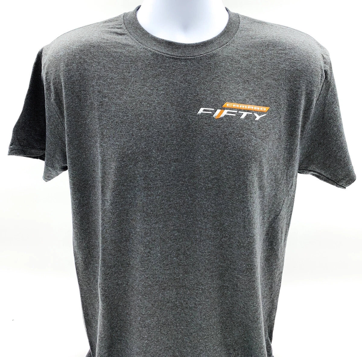 Chevy Camaro T Shirt Gray Front Logo for Chevrolet Camaro (1967–2002)