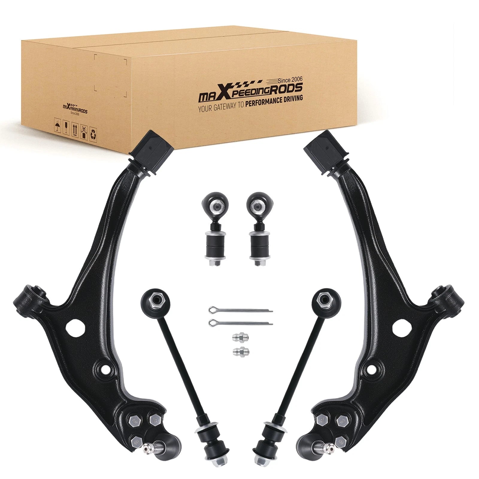 6PC Front Lower Control Arms Sway Bar for Mercury Villager (1999–2002)