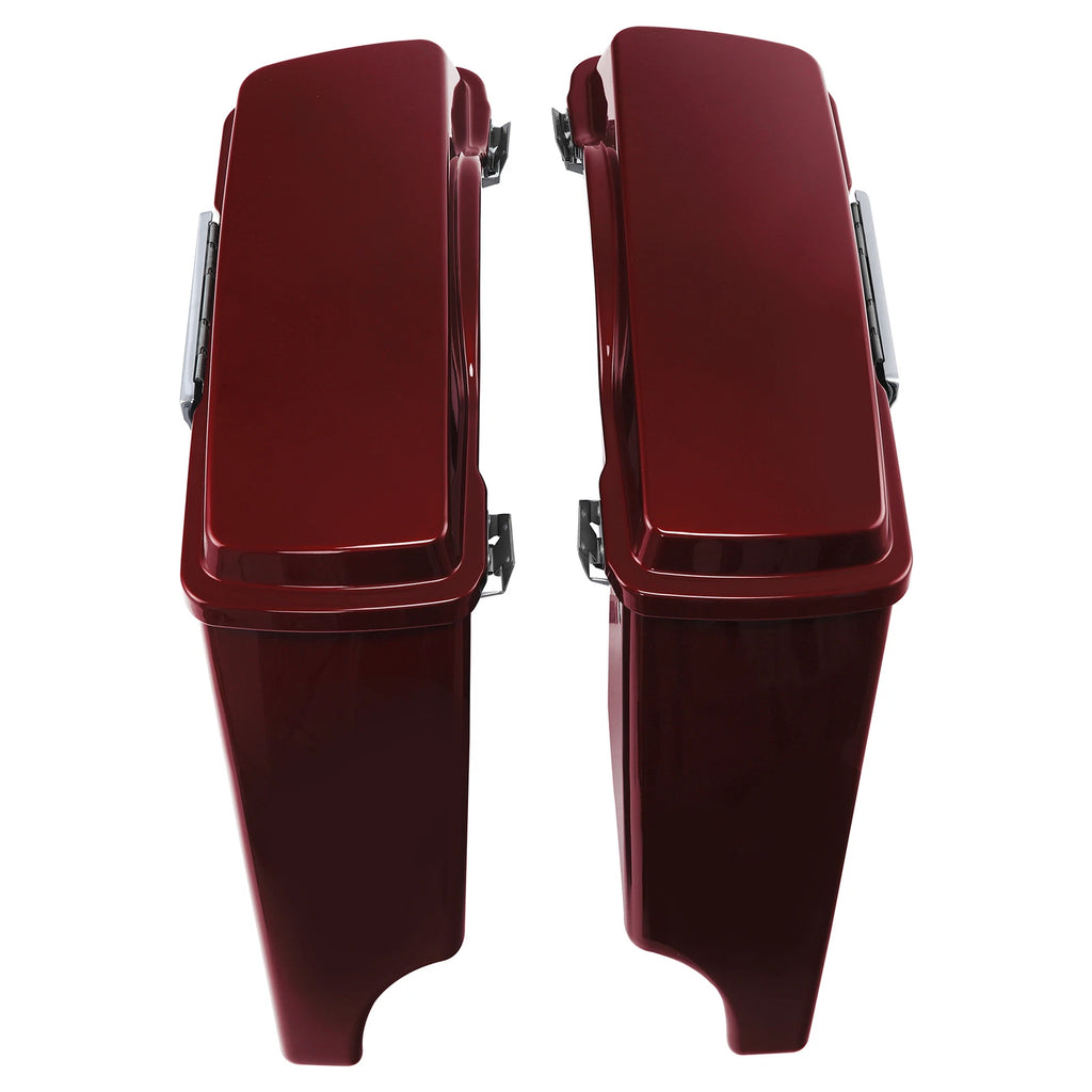 5" Stretched Extended Hard Saddlebags for Harley Touring Road King Glide (1993–2013)