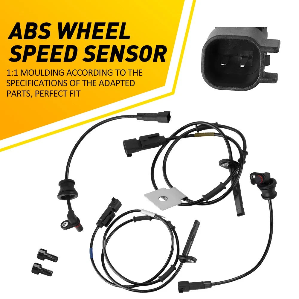 Set of 4 ABS Wheel Speed Sensors for Chevrolet Equinox GMC Terrain (2010–2017)