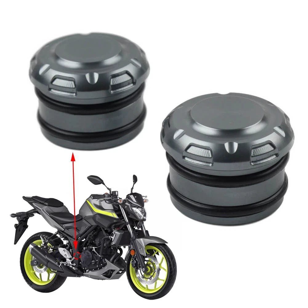 Frame Hole Cover Cap Plug for Yamaha YZF-R25 R3 MT25 MT03 (2014–2023) Titanium