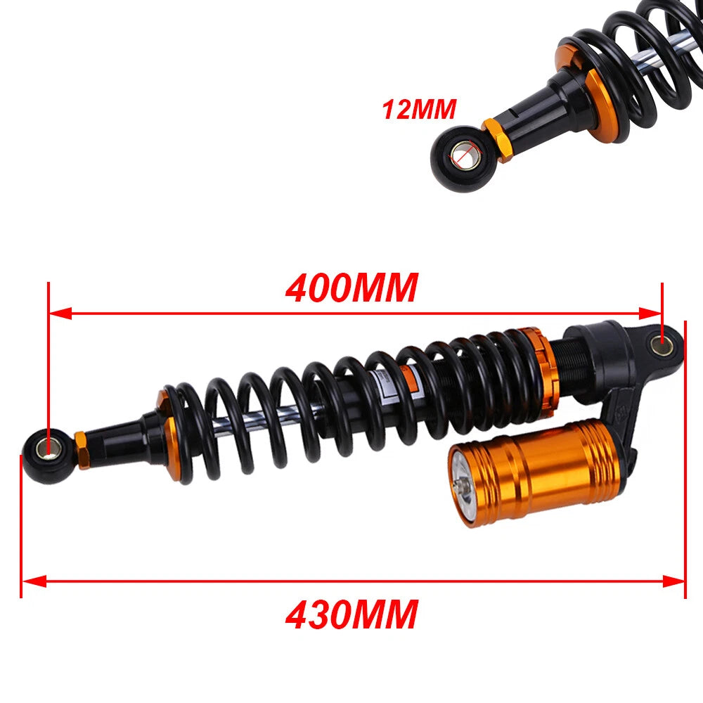 400mm Front Air Shock Absorbers for Yamaha Raptor 660R (2001–2005)