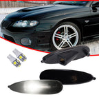 Smoked White LED Front Bumper Side Marker Lights for Pontiac GTO (2004–2006)
