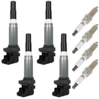 Set of 4 Ignition Coils & 4 Spark Plugs for Mini Cooper Paceman (2013–2016)