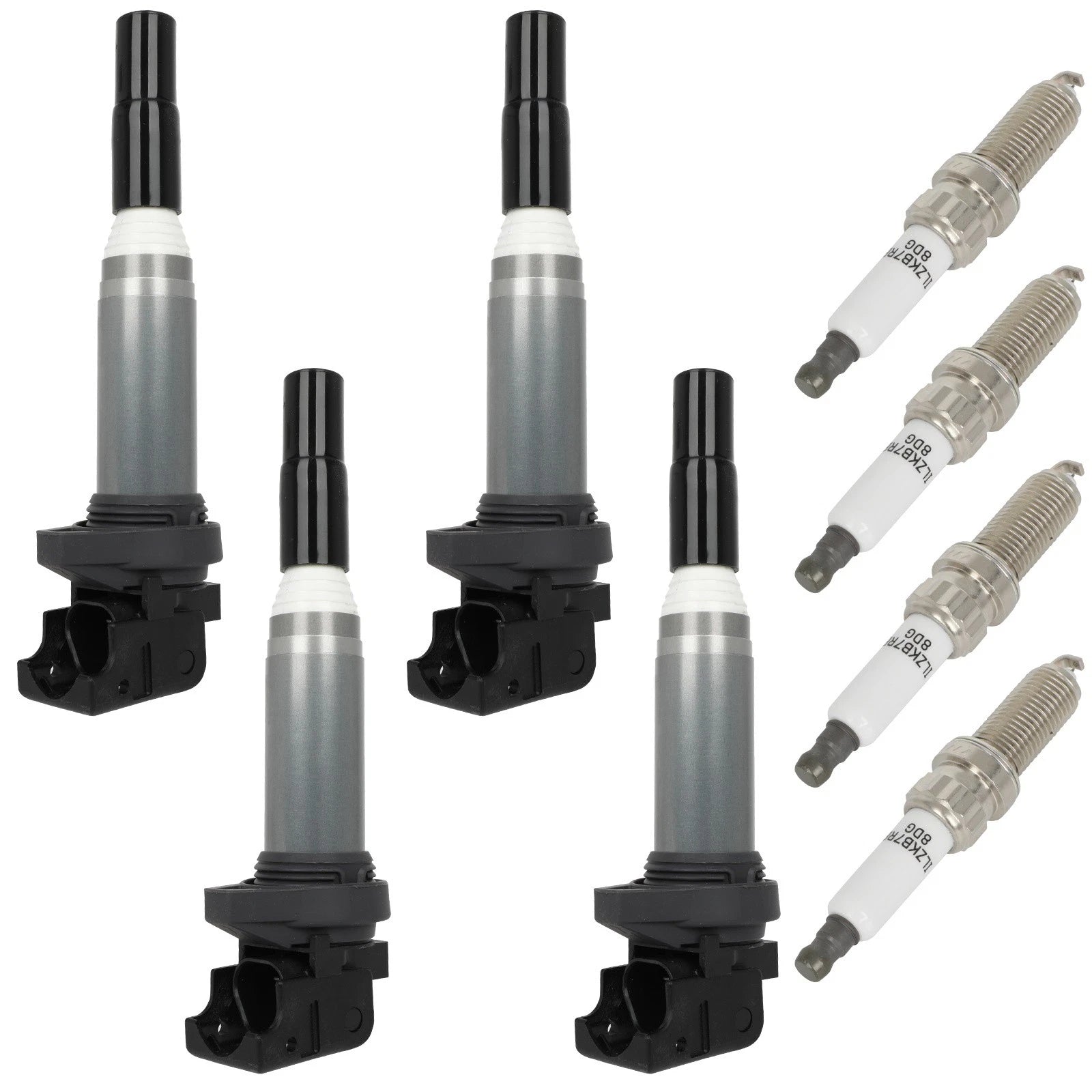 Set of 4 Ignition Coils & 4 Spark Plugs for Mini Cooper Paceman (2013–2016)
