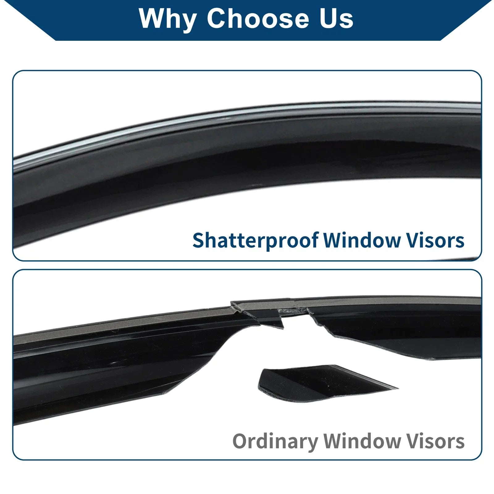Car Window Deflectors for Honda Fit Side Window Vent Visors (2015-2020)