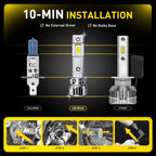 AUXITO H1 LED Headlight Bulb Kit 80000LM 6500K for High Low Beam
